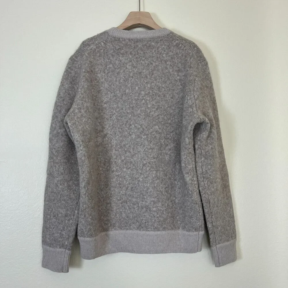 Wallace & Barnes Unisex Wool Llama Alpaca Crewneck Sweater Outdoor Casual Winter